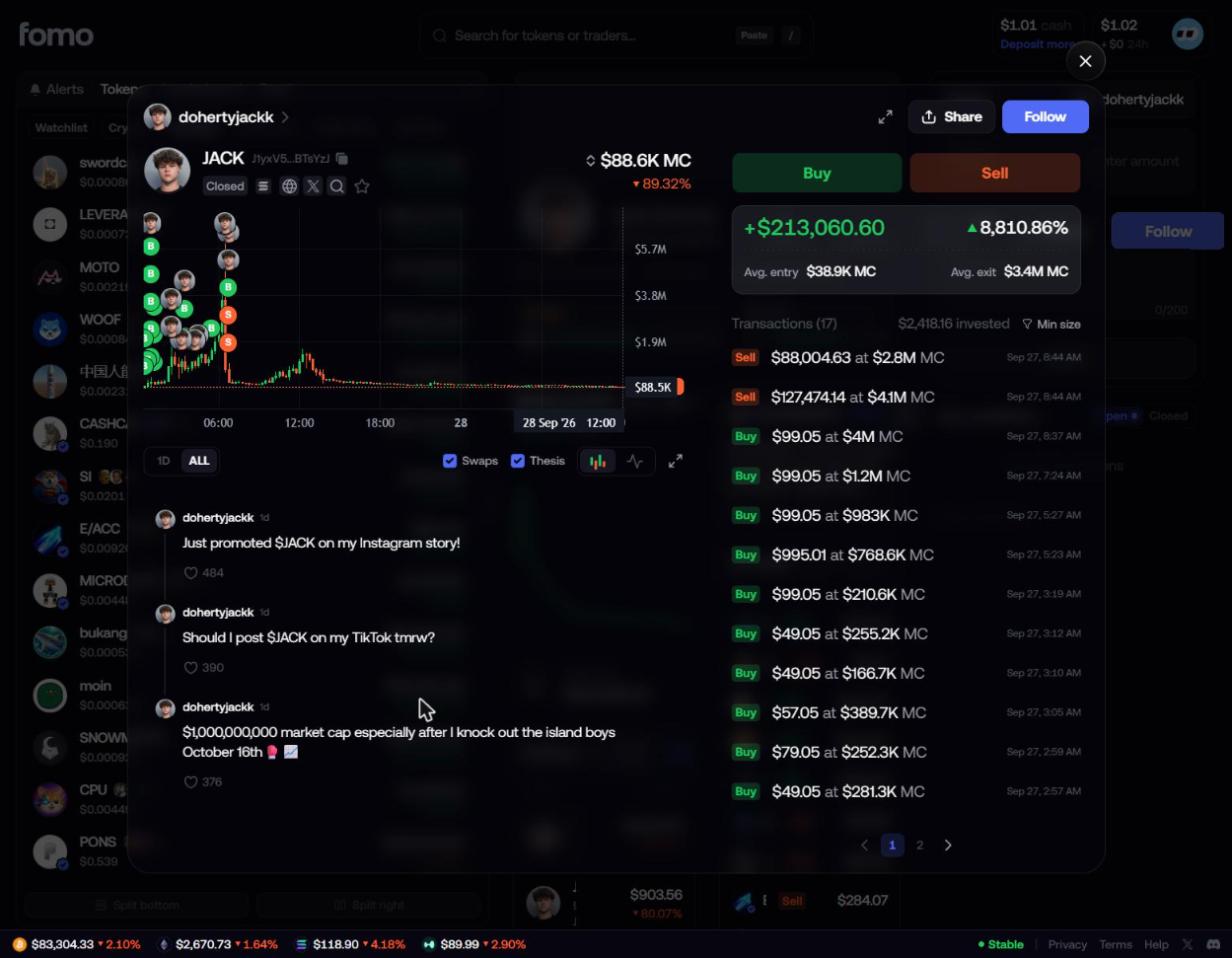 Fomo promotion posts